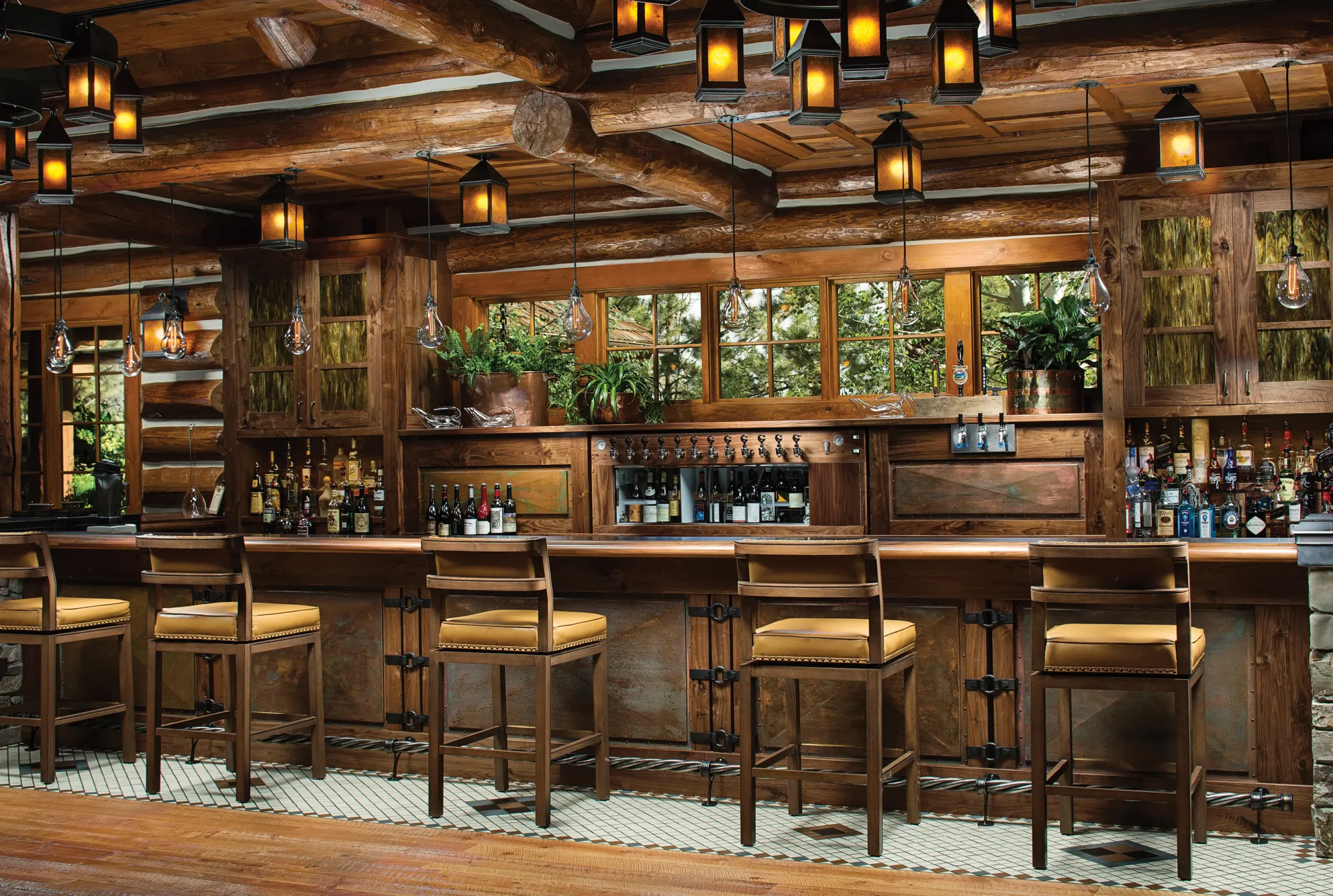 Stock Farm Bar | Rustic Luxury Bar Design | A&E + SMA Design